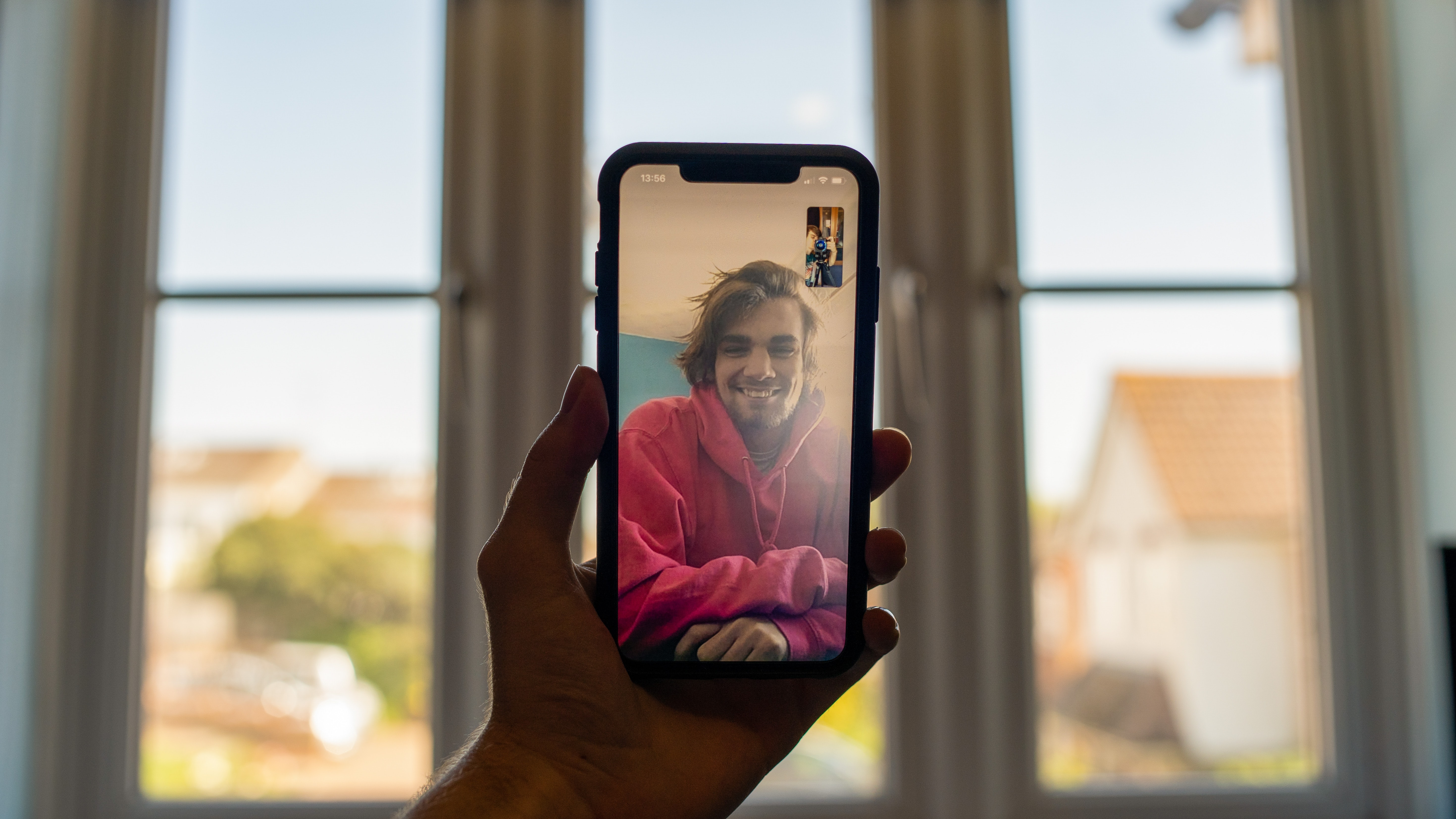 mobile phone with video call to connect