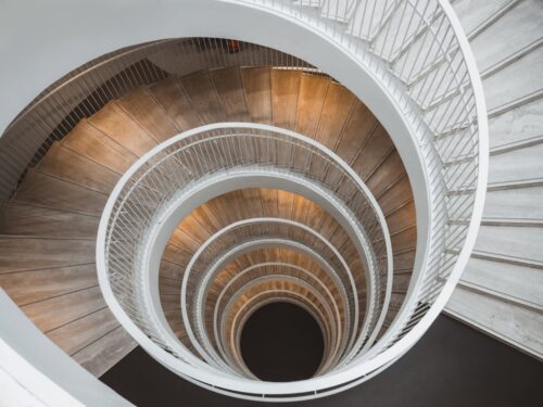 spiral staircase like spiral of healing