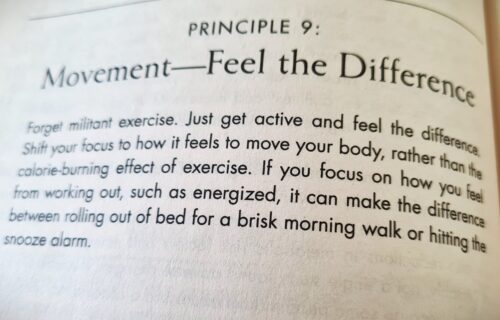 Intuitive Eating Principle 9 -movement feel the difference